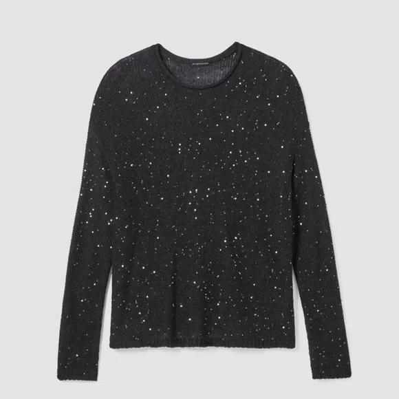 Eileen Fisher Merino Sequin Crew Neck Top size 3X, NWTs - Picture 3 of 14